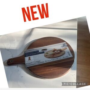 New Brown Wood Serving Board from Europe
